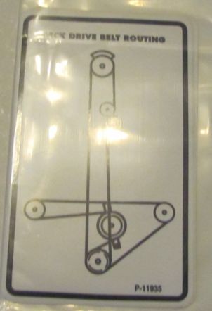 Decal, BOSS Belt Routing P-11935