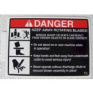 Decal, Danger-Rotating Blades P-10941